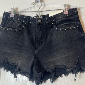 Austin Landing Black High Rise Denim Shorts 13 / 31